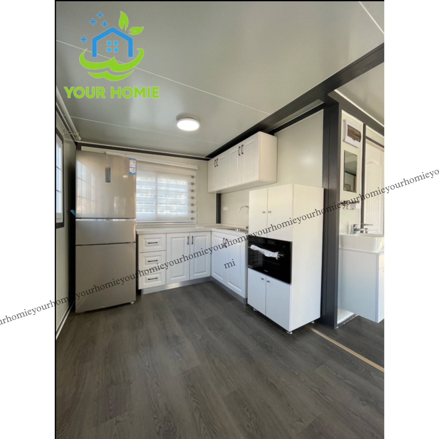 3. Two bedroom Granny flat Portable prefabricate Tiny Home , One and Two bedroom house .